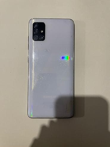 Samsung Galaxy A51, 128 GB, rəng - Ağ, Qırıq