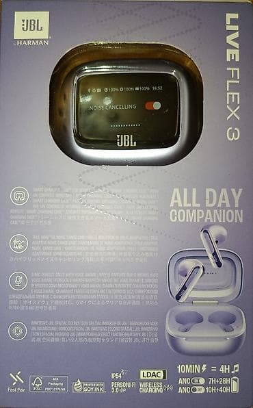 airpods qulaqcıq: JBL Live Flex 3 simsiz qulaqlıq - Rəng: bənövşəyi - Hi-Res Audio — 2