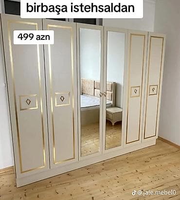 Yeni, 6 qapı, Güzgülü, Bej, Açılan, Düz dolab lalafo.az -da Yeni, 6 qapı, Güzgülü, Bej, Açılan, Düz dolab