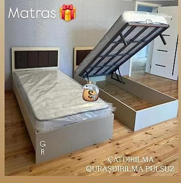 Təknəfərlik çarpayı, Bazalı, Matras ilə