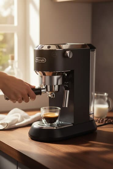 kofe demleyen: Qəhvə maşını Delonghi, Borulu, Kapuçinator ilə — 2