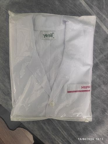 Məhsul: “yesil” markalı ağ laboratoriya/xalat gödəkcəsi tibbi ağ xalat — 3