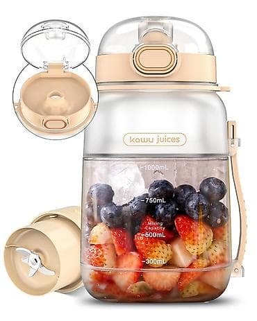 blendir: Daşınan Şirəçi Blender – 1000 ml Meyvə, tərəvəz, smuzi və kokteyləri — 1