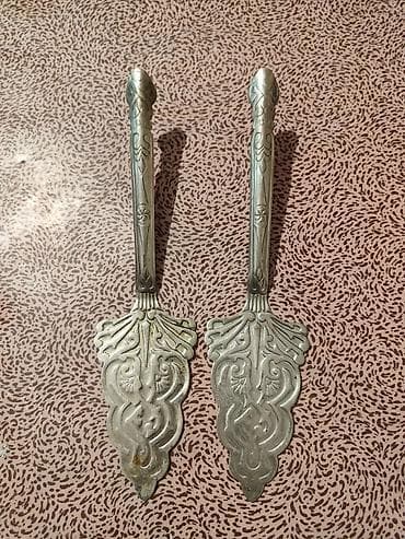 mis caydan: Məhsul: Metaldan dekorativ desert/pasta spatula dəsti (2 ədəd) — 1
