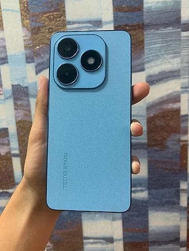 processor core i7: Tecno Spark 20, 256 GB, rəng - Göy, Face ID, Barmaq izi — 2