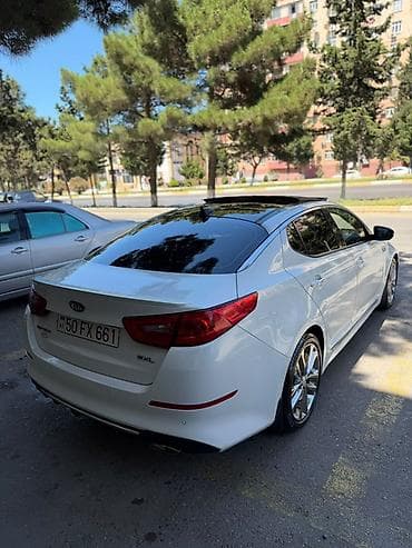 kia optima farasi: Kia Optima sedan – ağ rəng, Turbo versiya. Xarici görünüş: - Aqressiv — 7