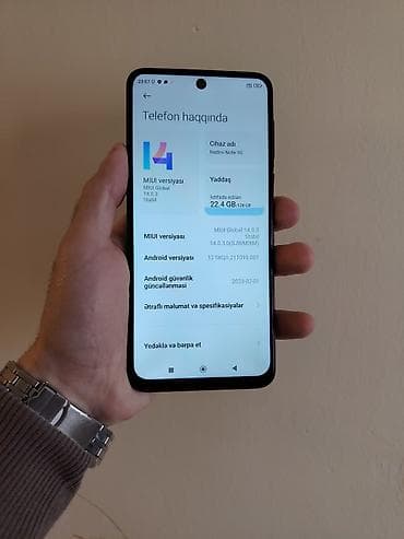 note 11 ikinci el: Redmi Note 9S, 128 GB, rəng - Göy, Barmaq izi, İki sim kartlı, Face ID — 2