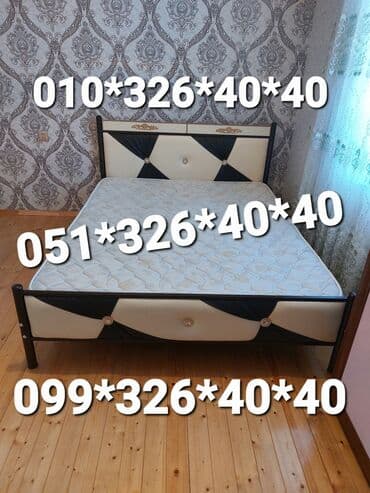 Yeni, İkinəfərlik çarpayı, Bazasız, Matras ilə, Siyirməsiz, Azərbaycan