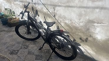 qalin teker velosiped: VEGAS dağ velosipedi - Güclü alüminium gövdə, mat boz rəng - 27.5" — 4