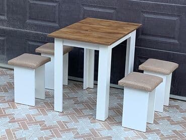 yazı masa: Yeni, 4 stul — 2