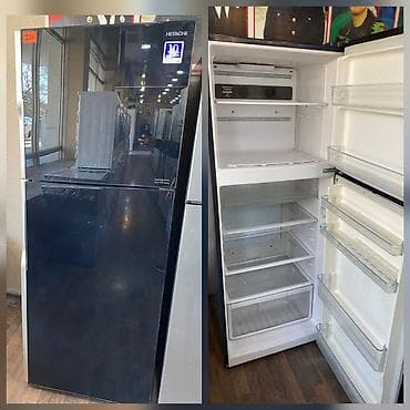 söyüd: 2 qapılı Hitachi Soyuducu Satılır, rəng - Qara — 1