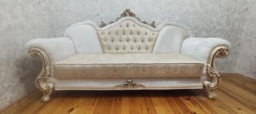 диван в стиле барокко: Диван, Новый, Нераскладной, Без подьемного механизма, Ткань, Нет доставки — 2