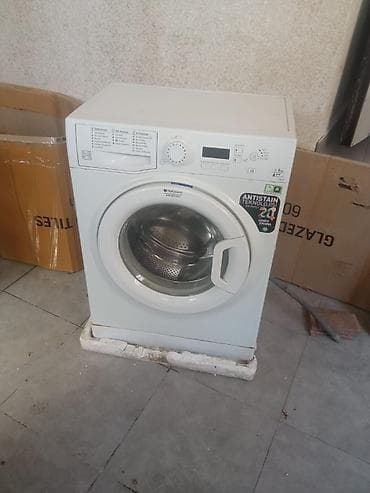 Стиральная машина Hotpoint Ariston, 6 кг, Б/у, Автомат, Есть сушка, Нет кредита, Самовывоз, Платная доставка