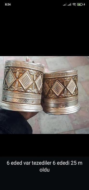 dekor daş: Vaza dəsti, Xrustal — 3