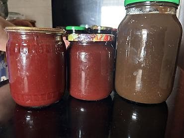 tort şekili: Ev üsulu mürəbbə və cems çeşidləri - Tərkib: yalnız meyvə/çəhrayıt — 3