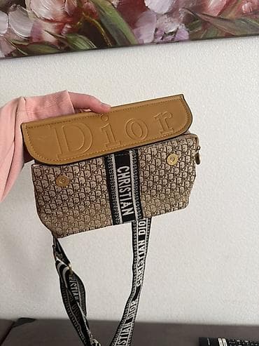 Qadın çanta dəsti – 4 model - Tünd boz mini çiyin çantası: hamar — 4