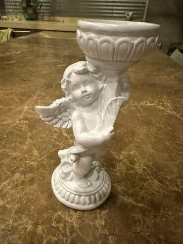 07 şəkilləri ağ: Fiqur, Gips, rəng - Ağ — 3