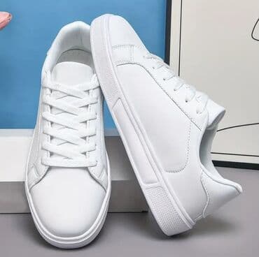 белые новые кеды: Размер: 38, цвет - Белый, Новый — 2