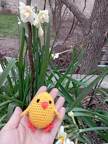 hediyyeler instagram: Amiqurumi oyuncağı – əl işi sarı cücələr - Material: yumşaq — 3