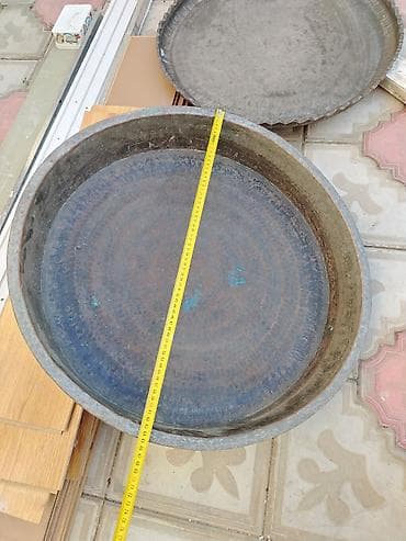 yarma: Məhsul: Böyük ölçülü mis/sinklənmiş metal sini-lər (2 ədəd) Təsvir: - — 5