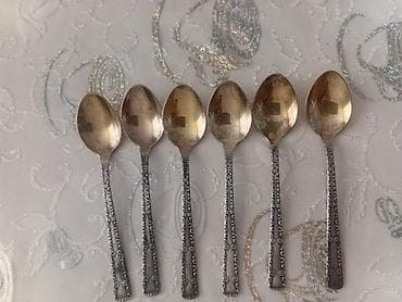 qedimi caynik: Qədimi üslubda 6 ədəd çay qaşığı dəsti - Miqdar: 6 ədəd - Material — 3