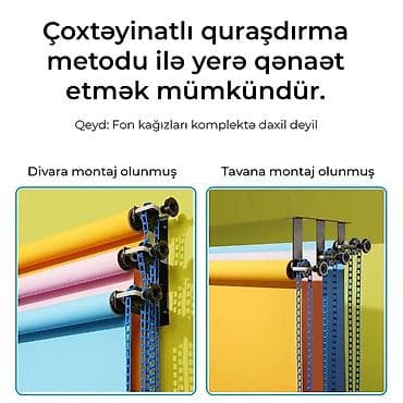 kronşteyn: Kranşteyn. Foto/Videostudiya üçün 3 qat fon kağızı sisteminin divar və — 1