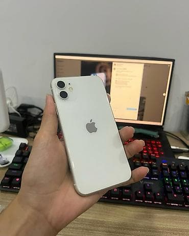 Адаптеры: IPhone 11, 128 ГБ, Белый, Гарантия, Кредит, Беспроводная зарядка — 1