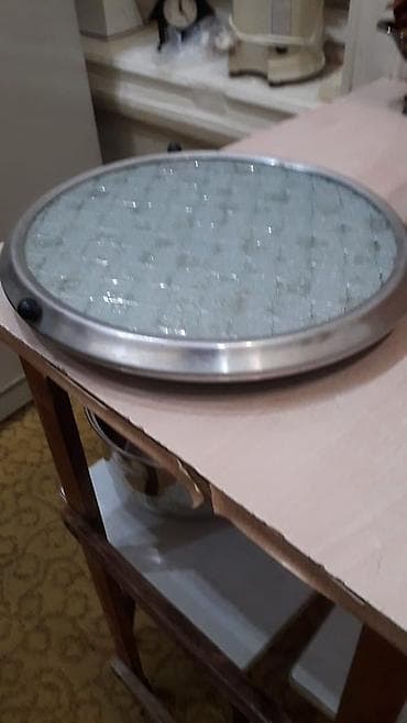 Şüşə səthli dairəvi fırlanan süfrə (Lazy Susan) - Material