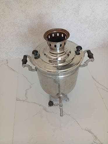 türk samovarı: 7 Litir samovar satılır heç bir problemi yoxdu super vezyetdədi — 3