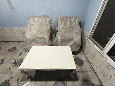 bez parça: Qonaq otağı üçün, Açılmayan, Dördbucaq masa, 2 stul — 2