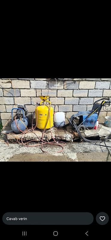 su slanki satisi: Avtoyuma avadanlıqları dəsti Tərkibi: - Sənaye tipli tozsoran: iri — 2