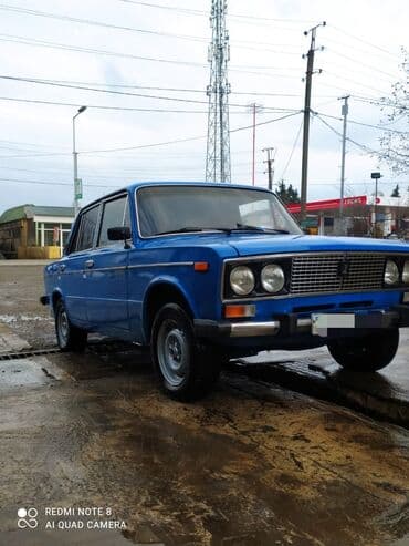 VAZ 2106, göy rəngli, sedan kuzov. Xarici: - Klassik “2106” ön