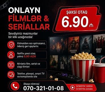 Onlayn Filmlər və Seriallar – şəxsi otaq - Sevdiyiniz məzmunlar bir
