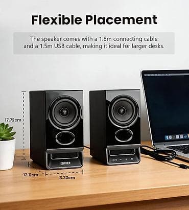 samsung level u: Edifier R20BT Black - Həm yığcam, həm maksimum funksional akustika — 10