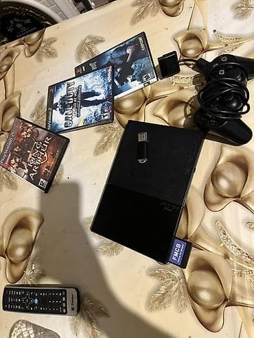 PlayStation 2 Slim komplekti Ps 4 oyunlarna kimi açır təcili satlır -