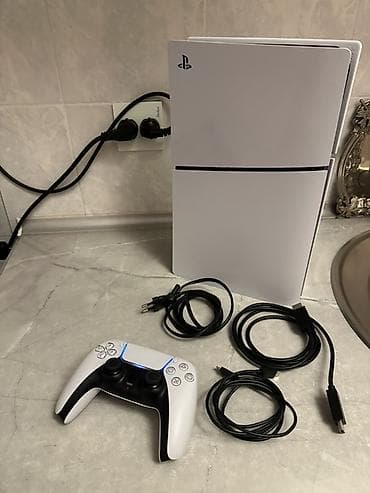iphone 7 pulus: PlayStation 5 (PS5) oyun konsolu – ağ rəngli versiya İçinde 10-15 — 1