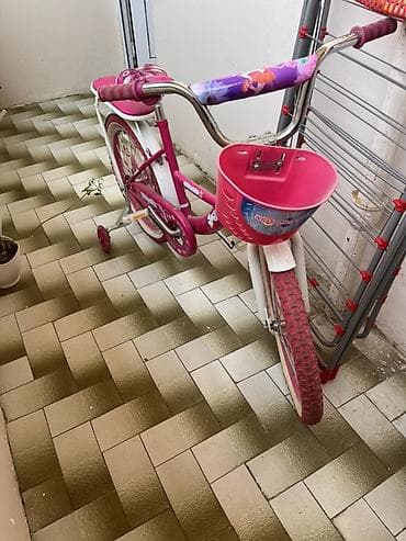 velo: Uşaq velosipedi – qızlar üçün dizayn - Təkər ölçüsü: təxminən 16" - — 2