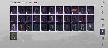 ust geyimleri: PUBG Mobile hesabı – zəngin kosmetik kolleksiya - Geyimlər: Çoxsaylı — 9