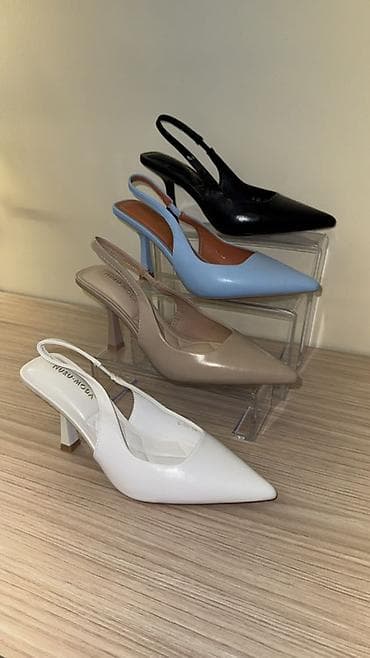 Туфли: NURU-MODA qadın slingback tufliləri - Model: kəsik arxalı — 1