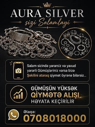AURA SILVER – gümüş məmulatlarının qəbulu xidməti - Gümüşün yüksək — 1