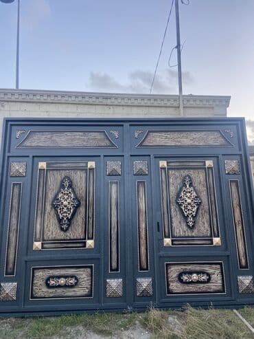 işləmiş dərvazalar: Yeni Dəmir Həyət darvazası, 3 m, Mexaniki, Qapı ilə, rəng - Qara, Kredit var, Ödənişli quraşdırma, Ünvandan götürmə, Ödənişli çatdırılma, Rayonlara çatdırılma — 11