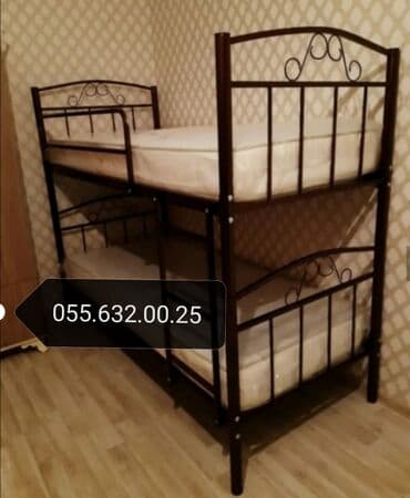 demir kravat: Yeni, Təknəfərlik çarpayı, Bazasız, Matrassız, Siyirməsiz, Azərbaycan — 14