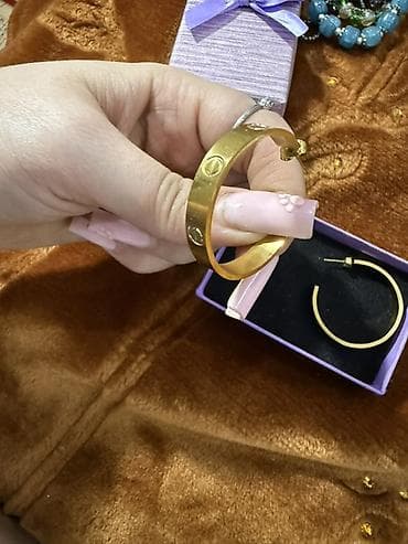 Çantalar: Zərgərlik dəsti – Xuping brendi - Qızılı tonlarda metal ərintisindən — 8