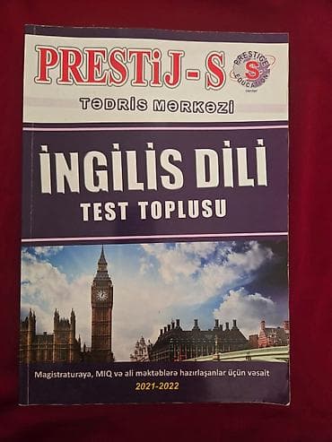 Məhsul: “İngilis dili – Test Toplusu” (PRESTİJ-S Tədris Mərkəzi) — 1