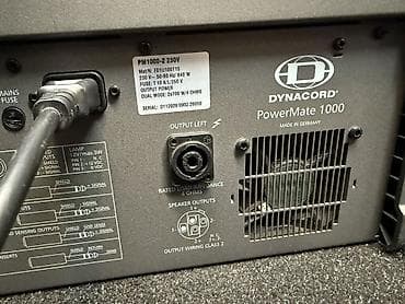 Fleytalar: Dynacord PowerMate 1000 – gücləndiricili analoq mikser Xüsusiyyətlər — 3