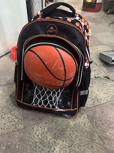 uşaq canta: Məhsul: Glossy Bird məktəb çantası – basketbol temalı - Rəng və — 1