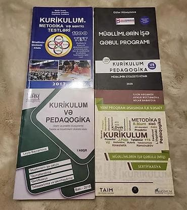 Kurikulum və pedaqogika üzrə dərs vəsaitləri toplusu