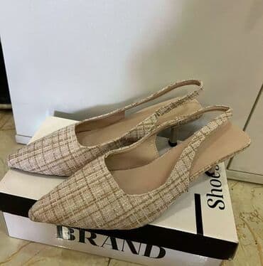 белые туфли новые: Туфли, Размер: 40, цвет - Бежевый, Новый — 3