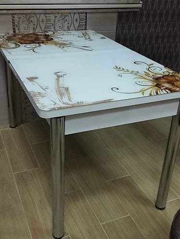 mətbəx masasi: Düz masa, Açılan, Şüşə, Zəmanətsiz, Kredit yoxdur — 1