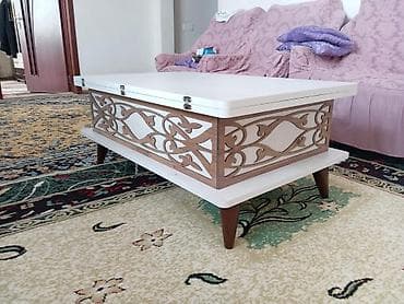 tək stol: Transformasiya olunan kofe/çay masası - İki funksiyalı konstruksiya — 4